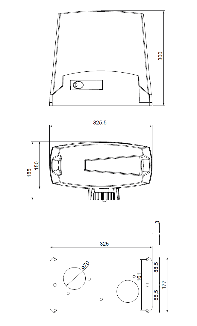 KIT TORQ 500KG 24V